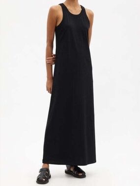 The Row Black Racerback Maxi Dress XS